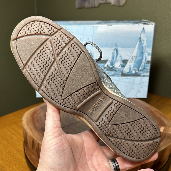 *NWT* SPERRY Intrepid Graphite/Suede Boat Shoes - Picture 8 of 15